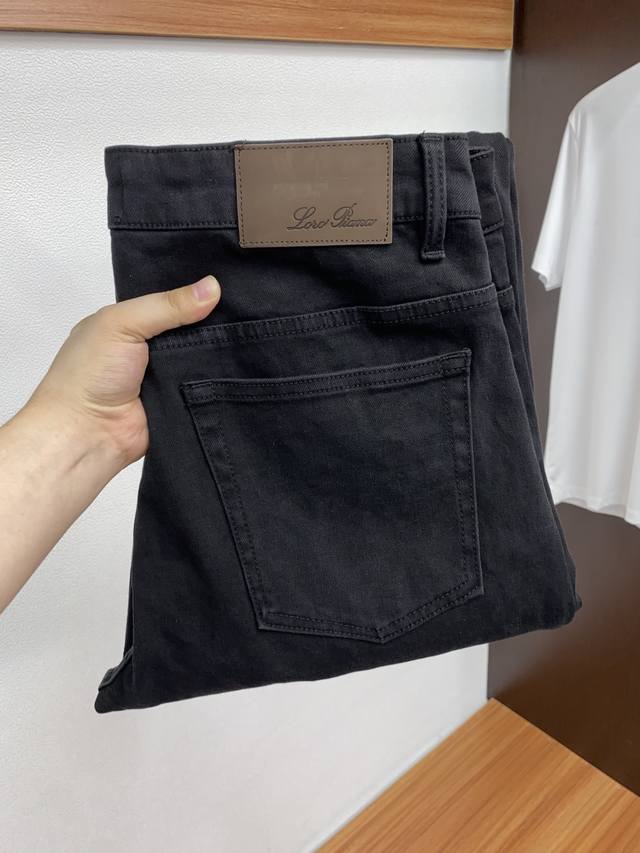 Lp Loyo Piana 25Ss new fall/winter men's old-money straight-leg wide-leg jeans.