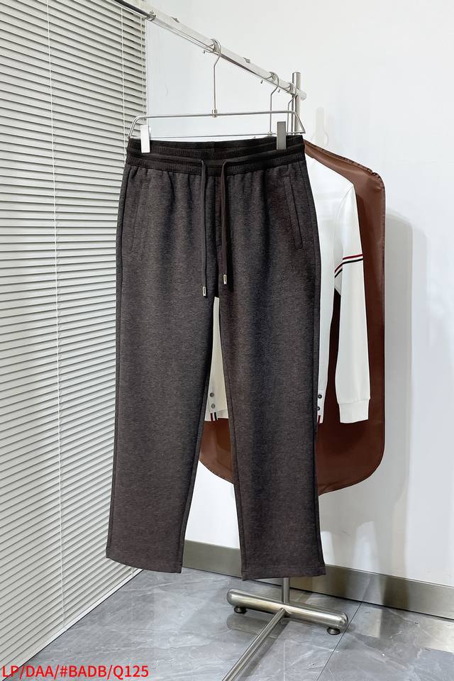 Q125 Lp Autumn and Winter New High-end luxury casual pants in stock Acetate wool