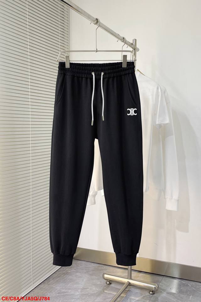 J784 Cr Celine's new 2025 thickened casual pants! Available now on the official