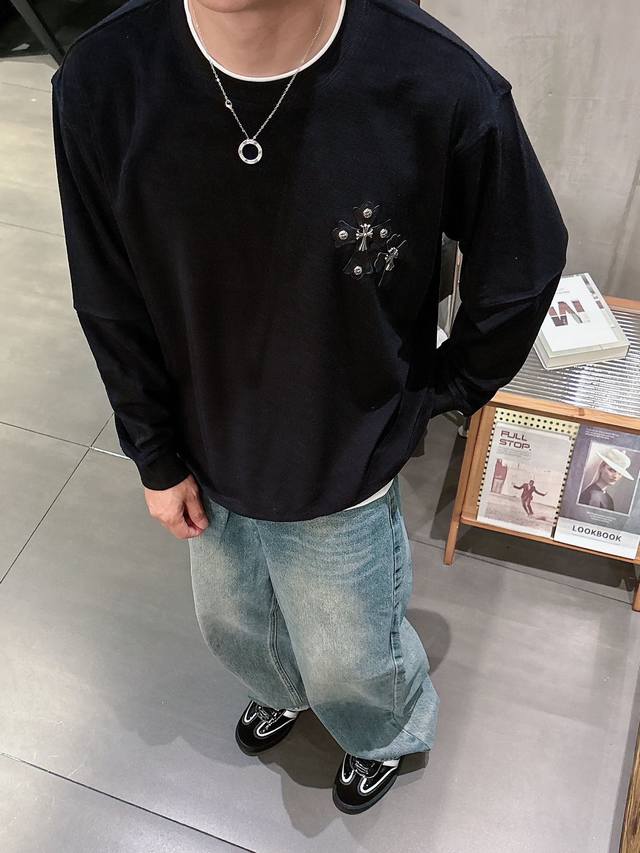 2025Ss Chrome Hearts autumn and winter new long-sleeved popular custom-made pure