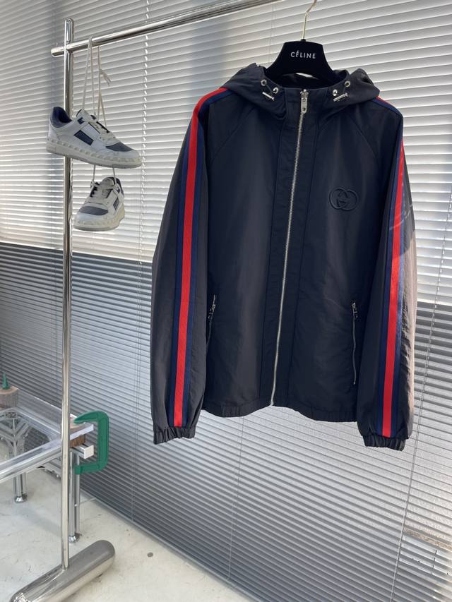 Gucc 2025 Fall New Double-Sided Jacket Original 1:1 Custom Hardware, Custom Impo