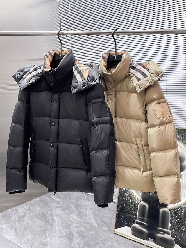 Burberry's new 2025 Fall/Winter hooded down jacket features a two-way wear and a