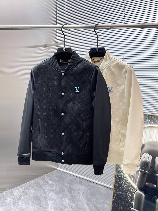 Louis Vuitton's new 2025 baseball collar jacket, a high-end version! Custom-mad