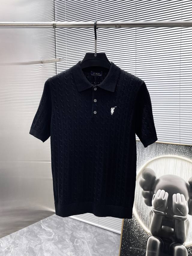 Paul's new 2025Ss lapel short-sleeved knit polo shirt, a high-end version! Cust