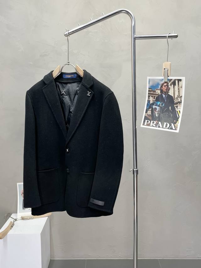 Short coat - Louis Vuitton exclusive new original men's wool double-faced coat,