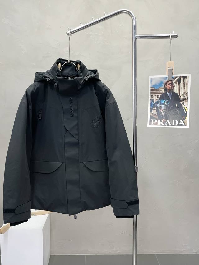 Down Jacket - Louis Vuitton exclusive autumn and winter new hooded turtleneck d