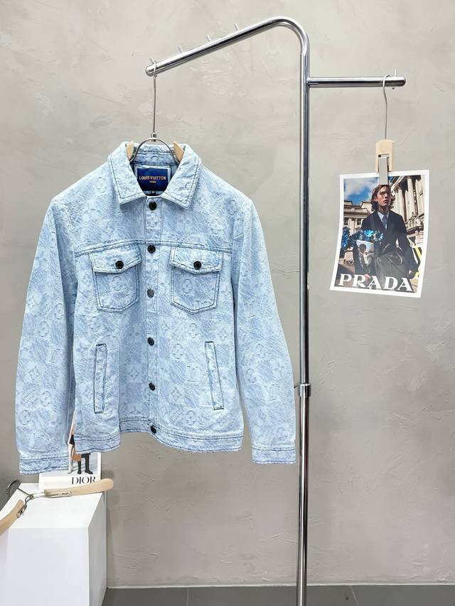 Louis Vuitton exclusively offers the latest in fashionable denim jackets. This