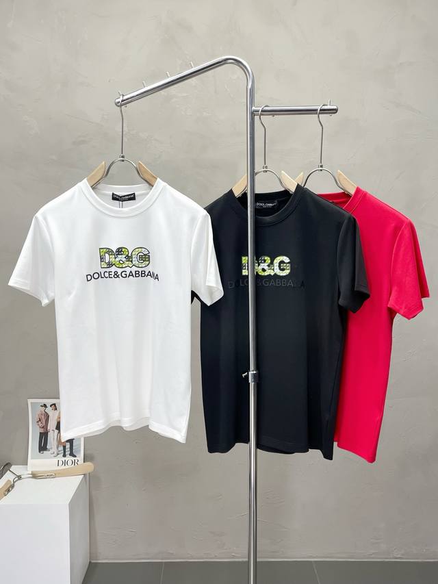 Dolce&Gabbana exclusive new original men's casual short-sleeved high-end customi