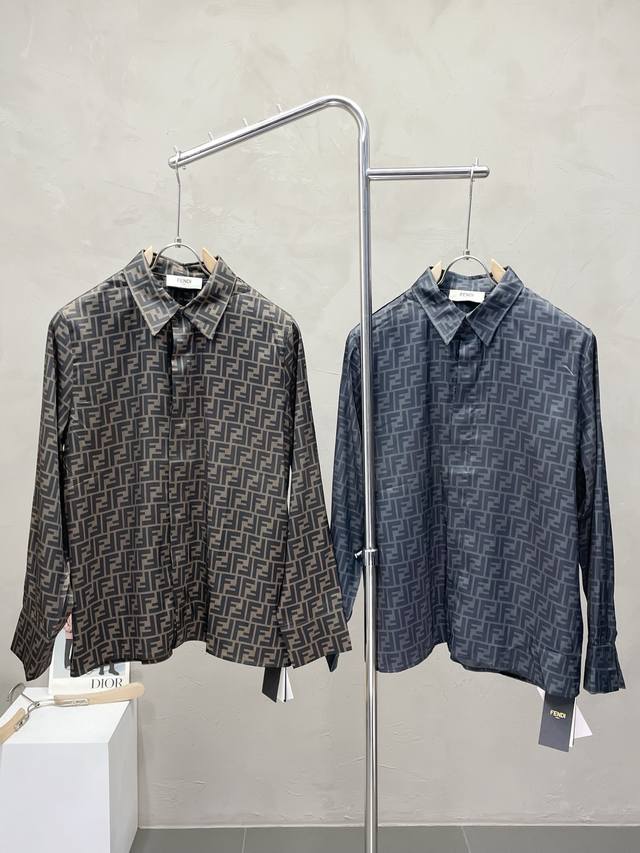 Fendi exclusive new original men's casual shirt, high-end customization, high-en