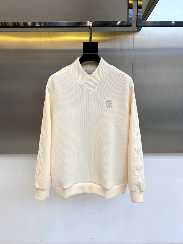 Brunello Cucinelli-Bc, a new V-neck knit sweater for Fall/Winter 2025, embodies