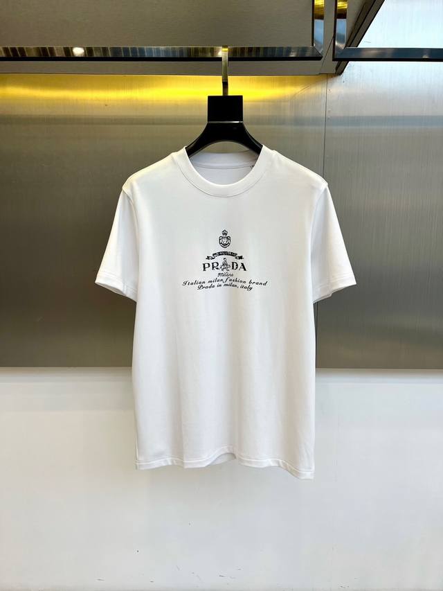 prad Prad, 2025 autumn and winter new short-sleeved T-shirt, interprets Italian