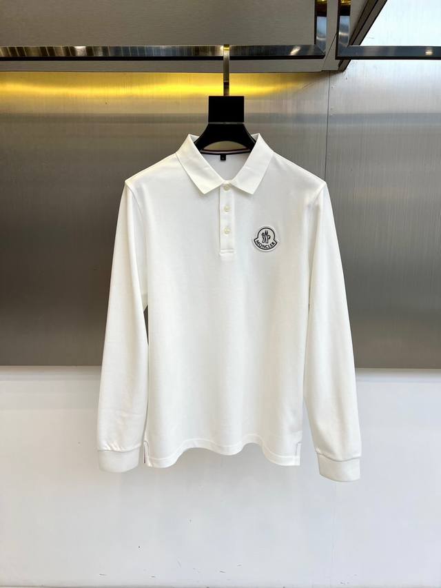 Moncler's new Fall/Winter 2025 long-sleeved polo shirt reimagines a classic piec