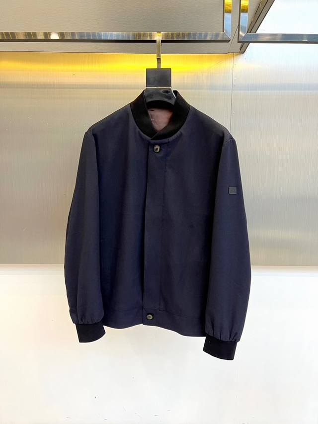 Zegna, Fall/Winter 2025, Men's Business Casual Cashmere and Wool Blend Jacket wi