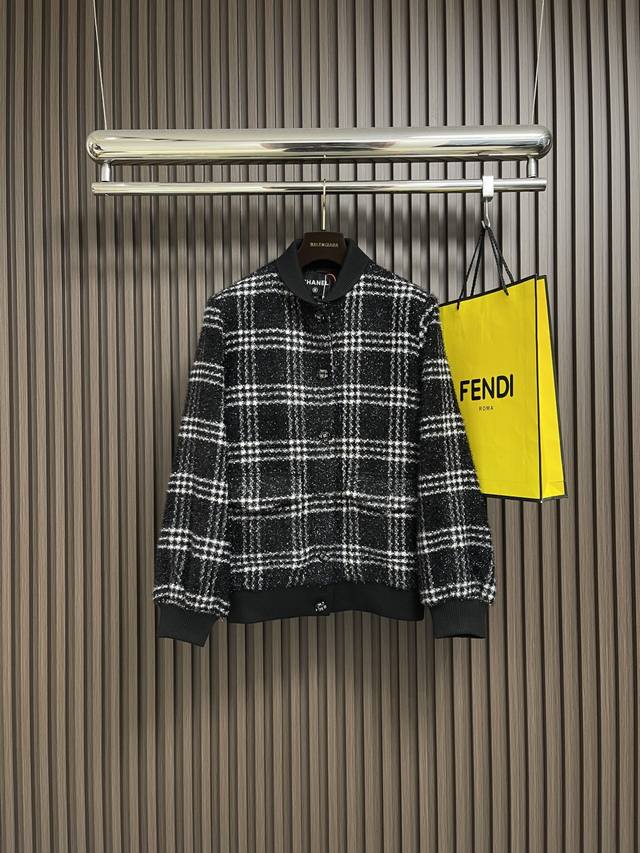 Chanel checked single-breasted jacket, custom-made with fine worsted wool, a shi
