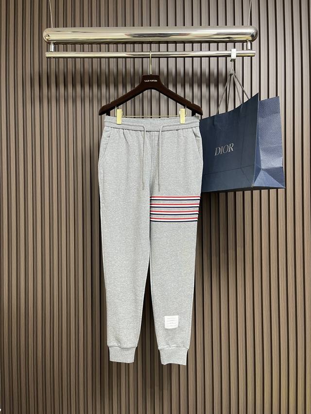 Sweatshirt and Pants Tb Thom Browne red, white and blue webbing four-bar sweats