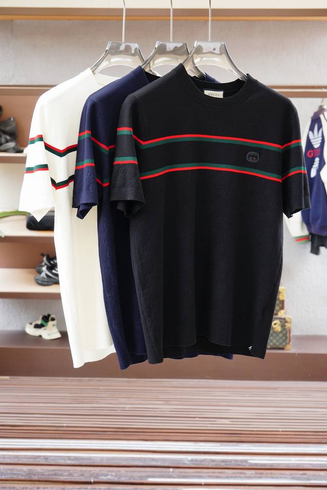 Gucci 2025Ss Autumn/Winter counter same style simultaneously new base short-slee