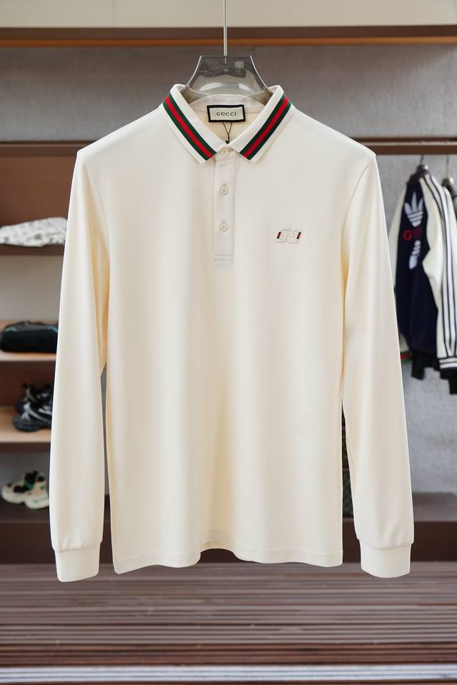 Gucci - New long-sleeved polo shirt from the 2025 Fall/Winter collection, featur
