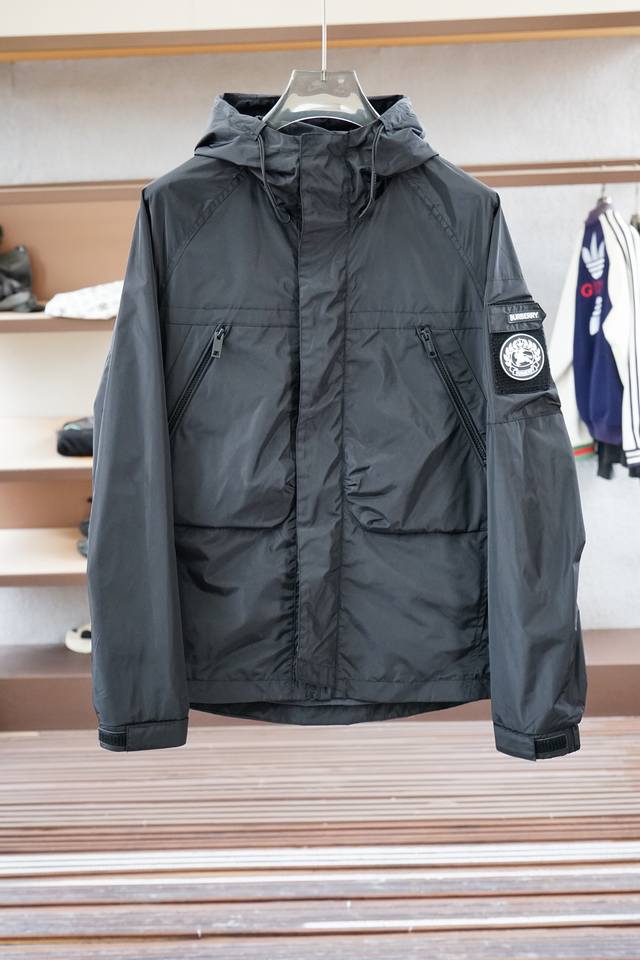 BURBERRY - British-style luxury new product series hooded jacket 2025 autumn and