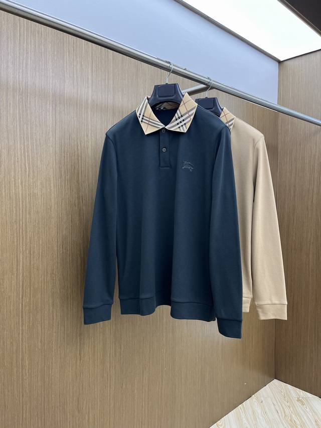 Autumn and Winter Bbr Autumn and Winter Burberry long sleeves are made of brushe