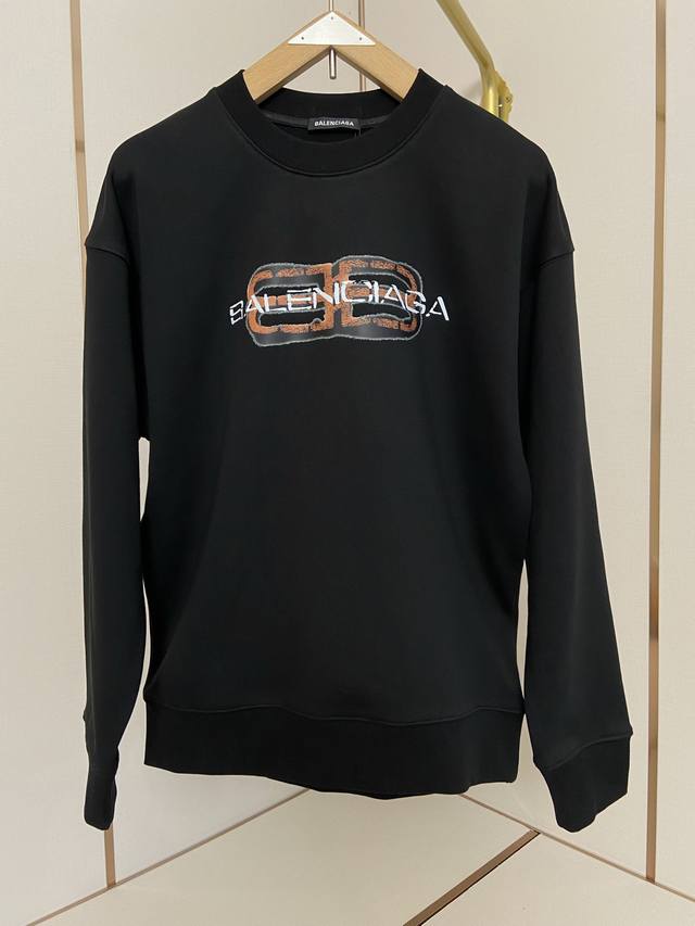 2025 Early Winter Balenciaga runway latest model, classic distressed double B pa