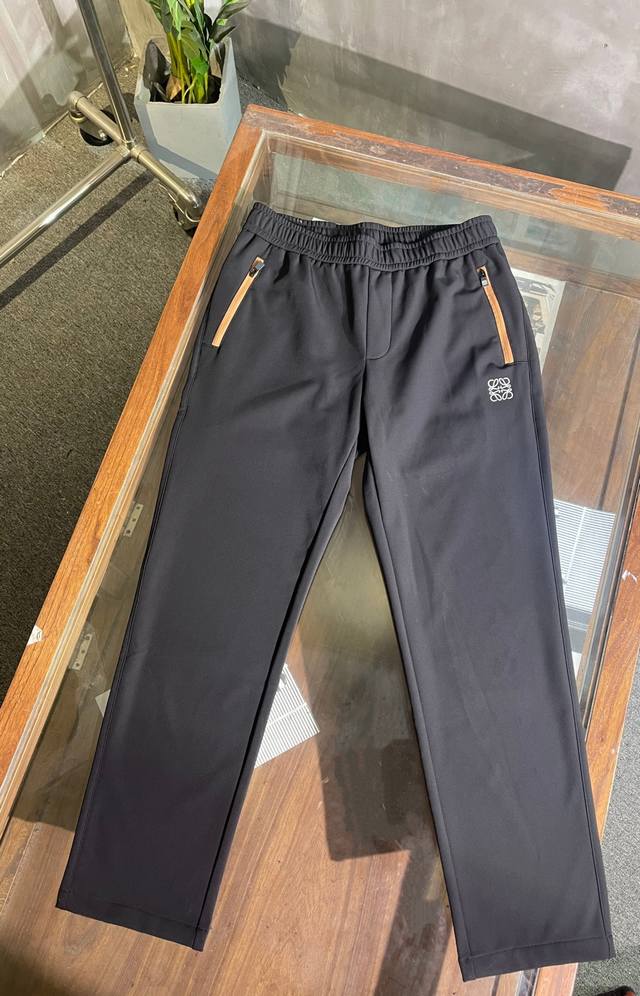 K7021 New autumn and winter Low.Loewe casual straight pants, with custom zipper