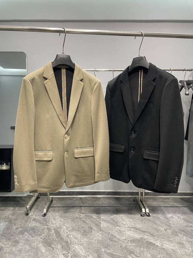 Bur25Fw New Fall/Winter Imported Wool Blend Lapel Suit, Men's Classic Warhorse E