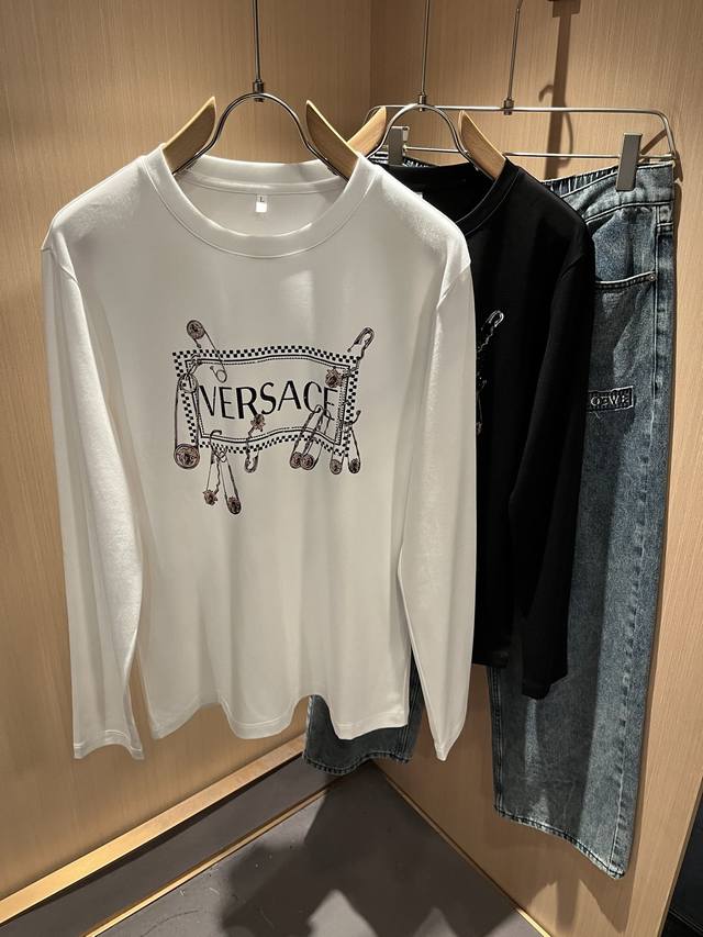 Vers*Ce Van*zhe 2025 Autumn/Winter new original long-sleeved base shirt, Vers*Ce