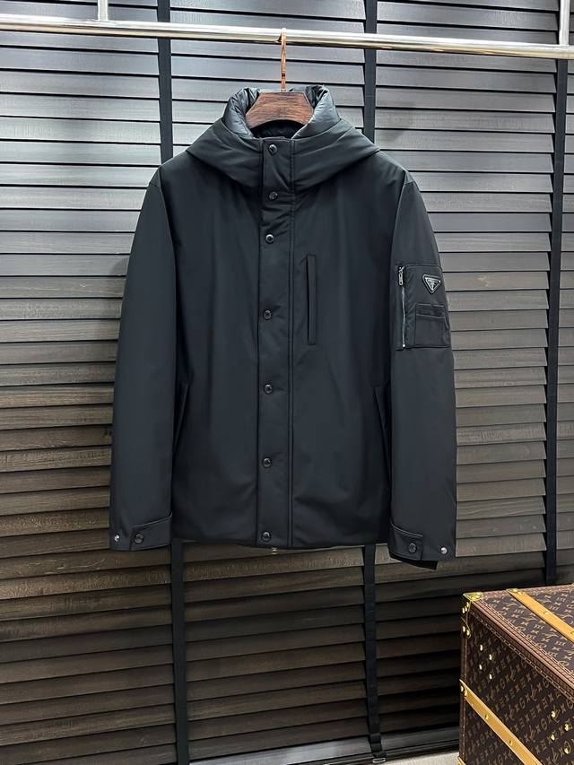 Down Jacket - Prada - Prada Autumn/Winter 25 Fashion Hooded Down Jacket . Line