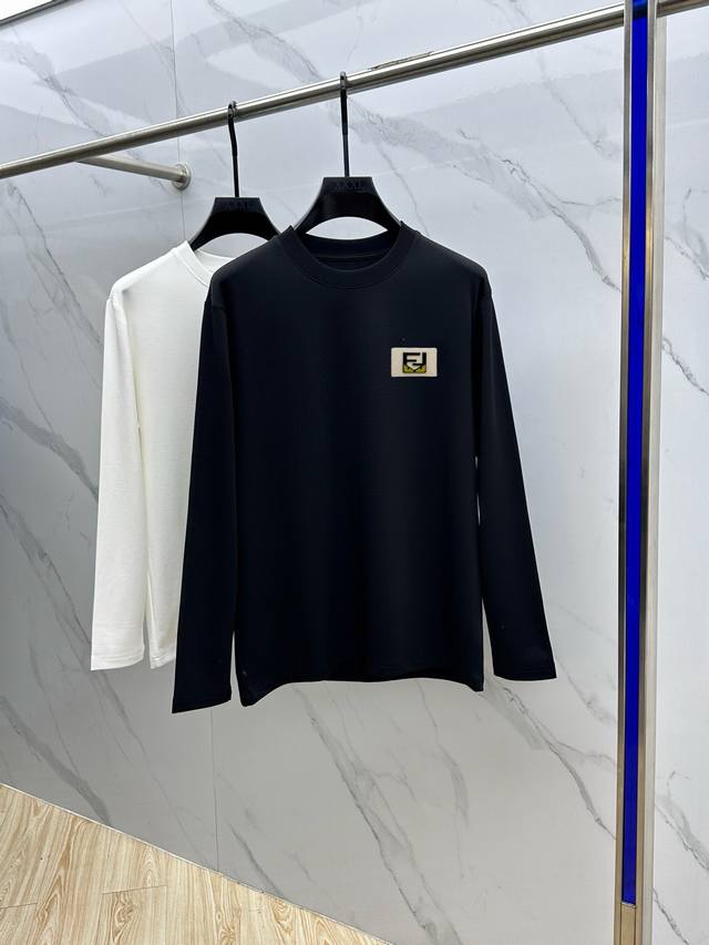 Fendi's new autumn/winter 2025 fashion casual long-sleeved T-shirt is made from