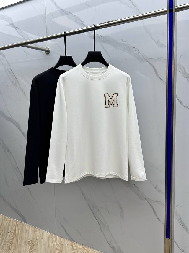 Moncler's new 2025 autumn and winter counter fashion casual long-sleeved T-shirt
