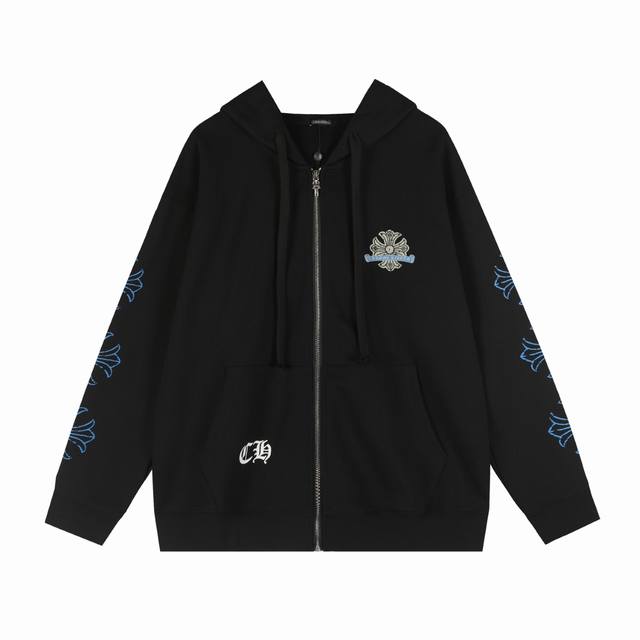Style No. Tq72 Chrome Hearts 2025Fw Sanskrit Blue Printed Large Horseshoe Cross