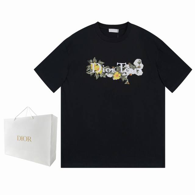 Dior Dior Ss spring and summer short-sleeved T-shirt new letter embroidery desig