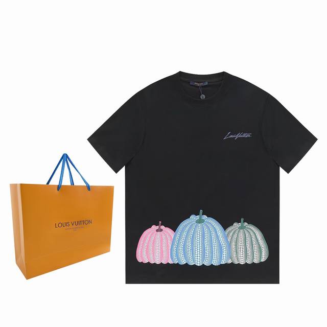 Louis Vuitton's new 2022 colorful polka dot pumpkin short-sleeve features the ar