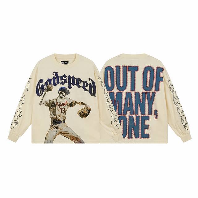 3158# Real shot of Godspeed American trend rock street pure cotton loose bottomi