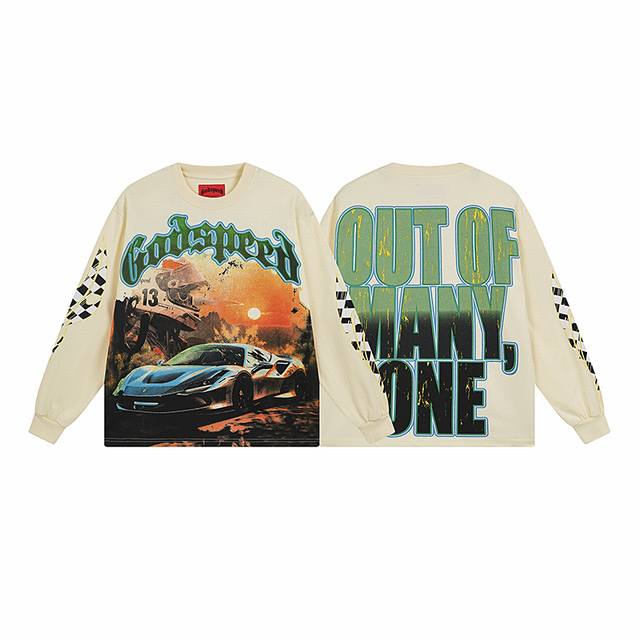 3105# Real shot of Godspeed American trend rock street pure cotton loose bottomi