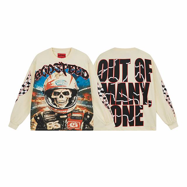 3102# Real shot of Godspeed American trend rock street pure cotton loose bottomi