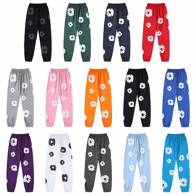 720# Real shot of Denim Tears main line kapok foam printing American casual swea