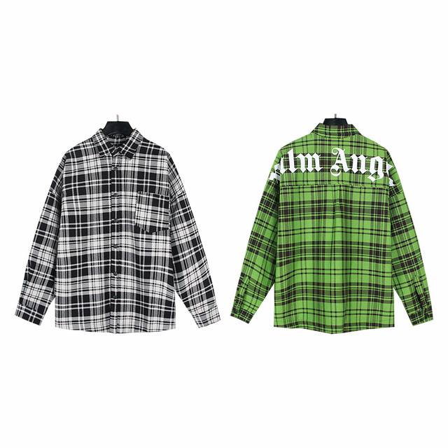 125# Real shot of palm Angels Palm Angel woven plaid loose cardigan long-sleeved