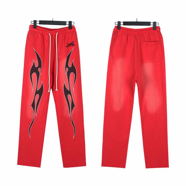 780# Washed Red Real shot Hellstar Hell Star washed distressed terry high street