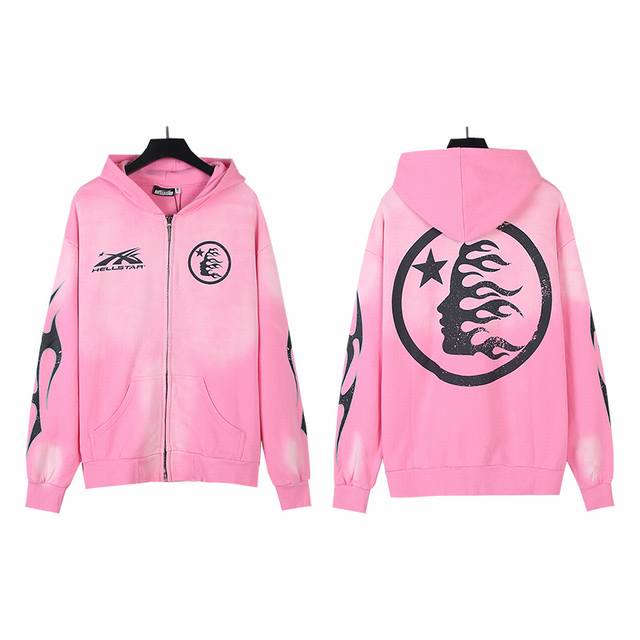 2016# Real shot of Hellstar Hellstar washed distressed terry high street hooded