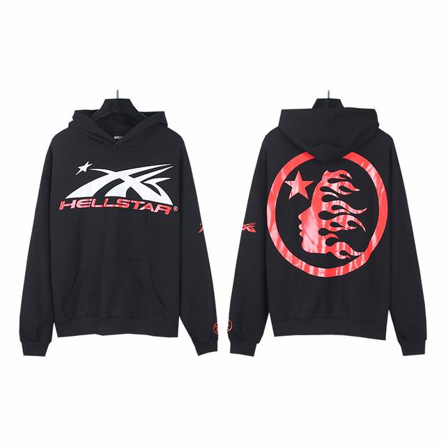 2013# Real shot of Hellstar Hell Star casual terry high street retro hooded swea