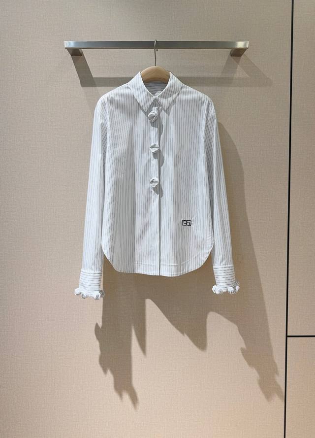 por*T*S 1961 New Recommendation Sky blue and white striped cotton shirt, made of