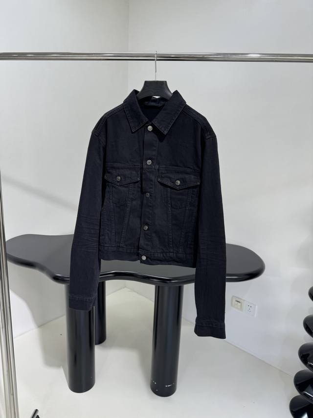 25 Early Spring New Mirror Regular Tracksuit Luminous Letter Denim JacketSlim fi
