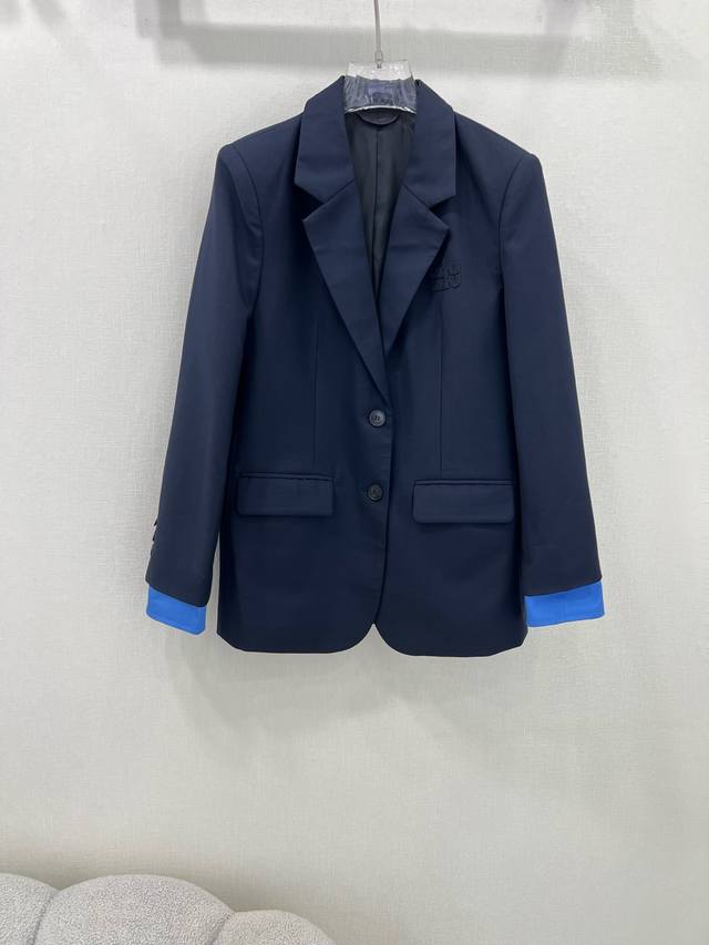 Miumi*25 New Miumi Faux Two-Piece Blazer with a sophisticated, vintage-inspired