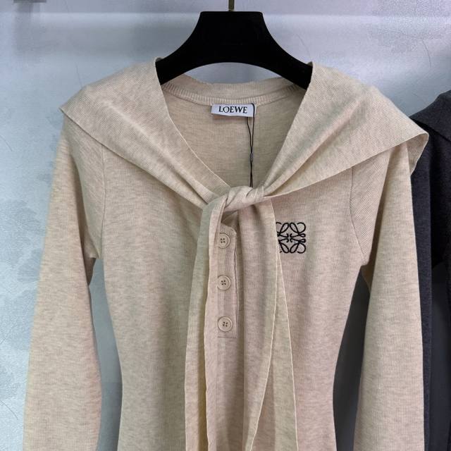 Loew*'s new 2025 shawl long-sleeved knit dress, custom-woven from Yb wool yarn,