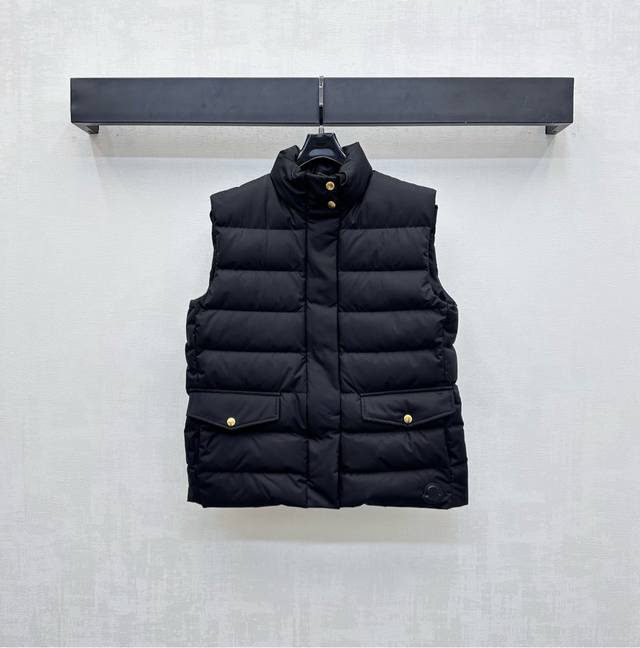Moncle*2025 New Arrival. Custom-made stand-up collar down vest. Made of imported