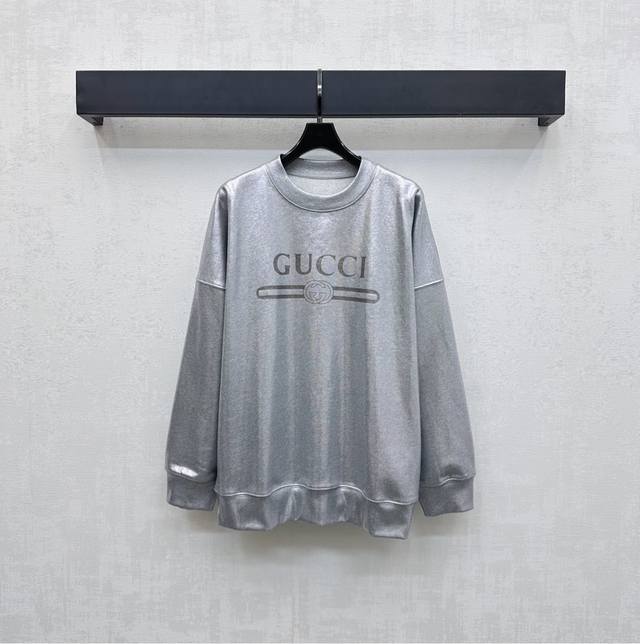 Gucc*2025 New Arrival Heavily Printed Crewneck Sweatshirt Custom Made Yb Origina
