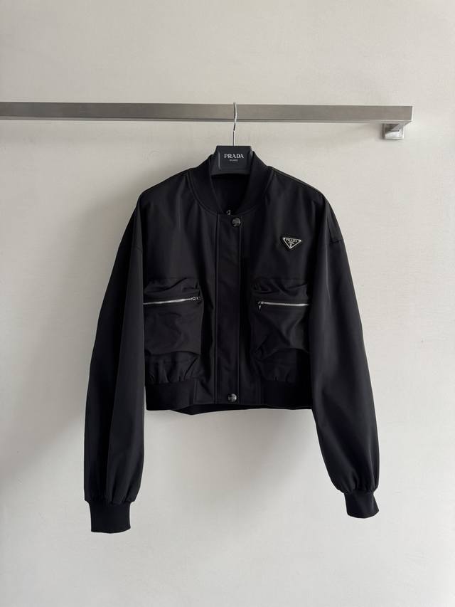 prad* 25Fw's new jacket set is made of custom-made nylon fabric with a satiny sh