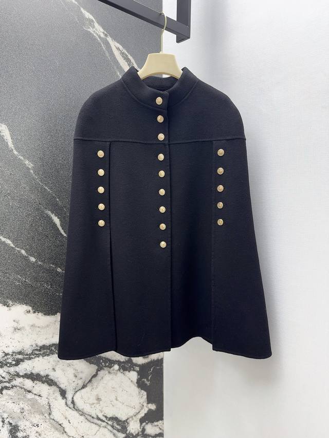 Ljia 25Ss autumn and winter new cashmere cape coat customized 10 cashmere 90 woo