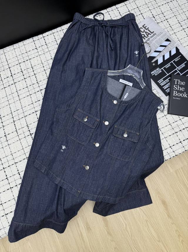 Dio*25 New classic embroidered logo denim suit, a must-have for daily leisure, a